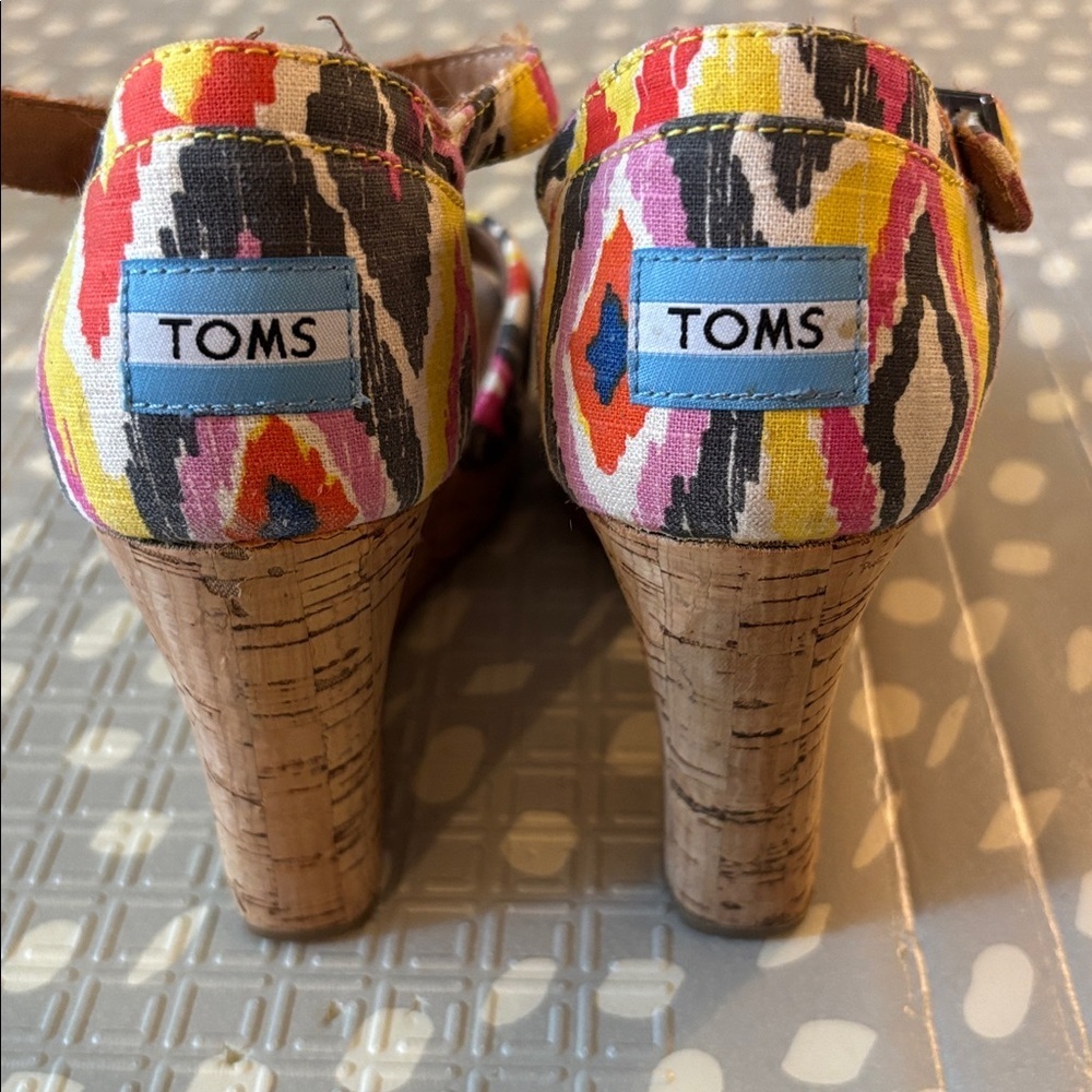 Colorful Toms Wedges - Picture 8 of 8